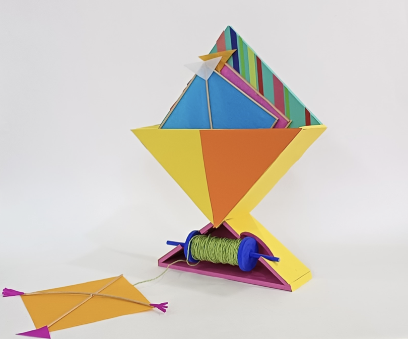 How to Make a Kite Paper Holder Craft Activity