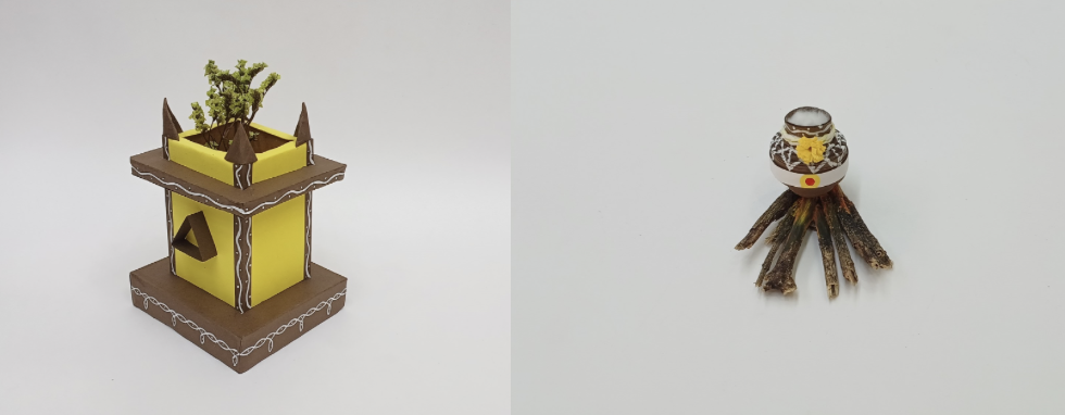 Make a Tulsi Pongal Pot for Pongal Decorations