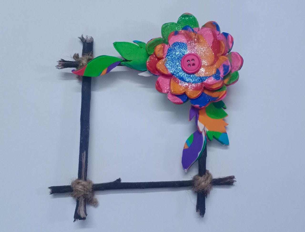 Make a Flower Photo frame for the DIY Christmas Decoration for your Home
