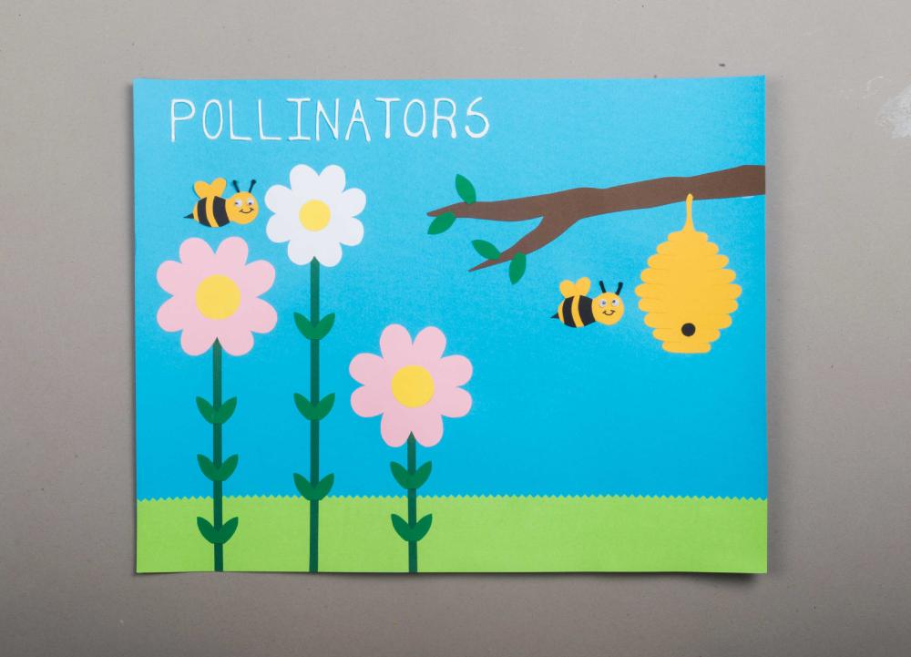 Learn how to make a simple Pollination Craft Activity