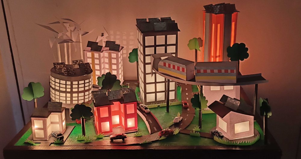 Build a Smart City 3d model | Science Exhibition project for schools