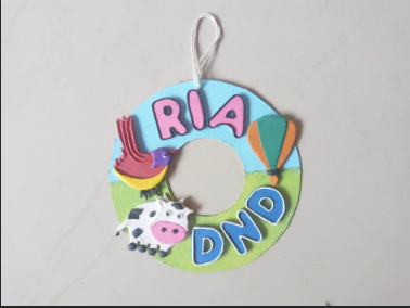 Make Friends Day Door Hanging Clay Art for Kids 
